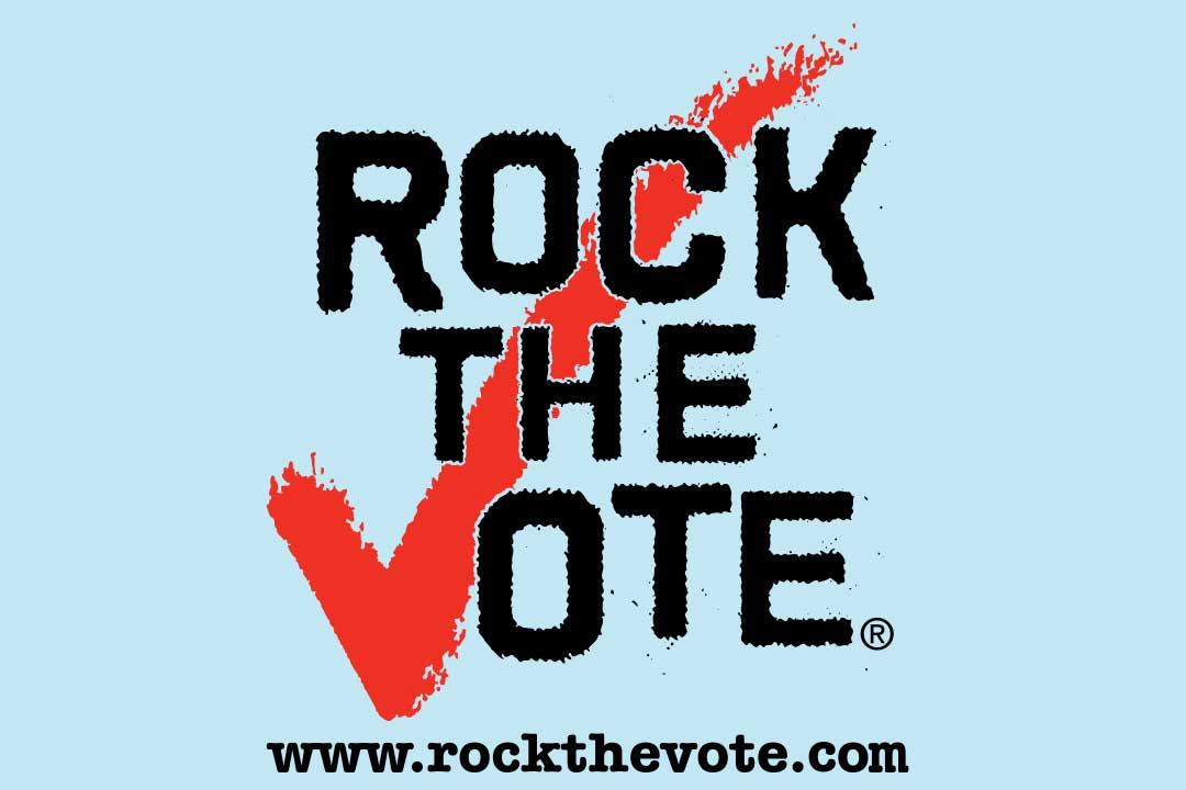 Unterschreibe bei Rock the Vote und setze dein Häkchen