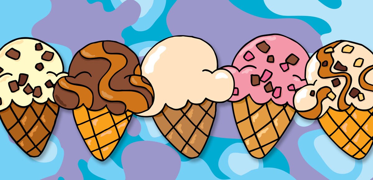 Gift card inside of a waffle cone