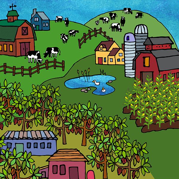 Erfolgreiche Landwirte und Landarbeiter – Symbol