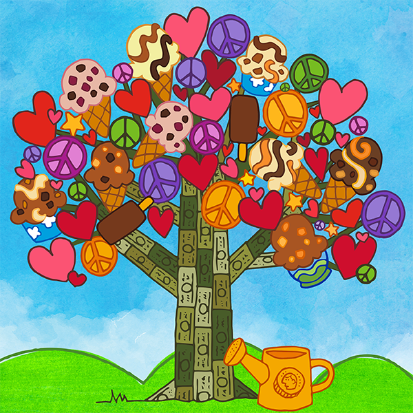 Wirtschaftliche Mission – Symbol